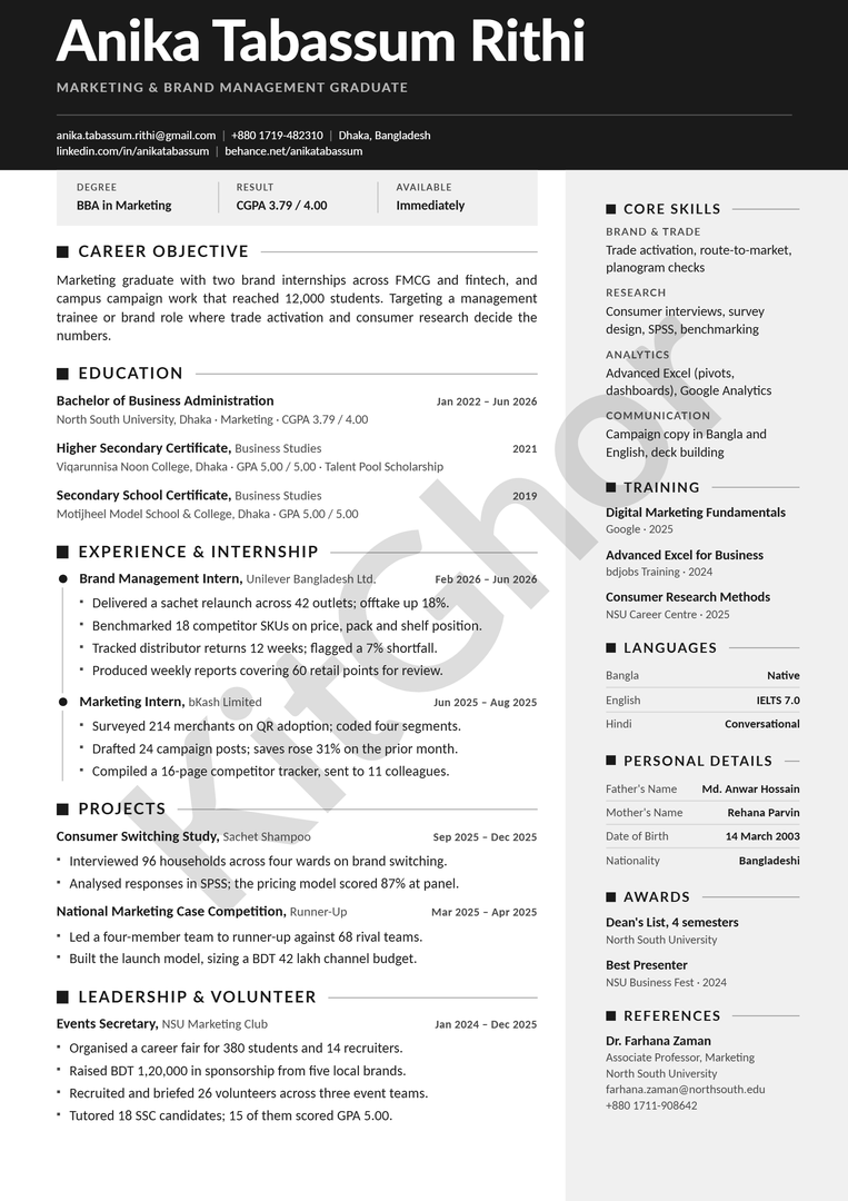 CV-FRESHER_CV-D01-P1
